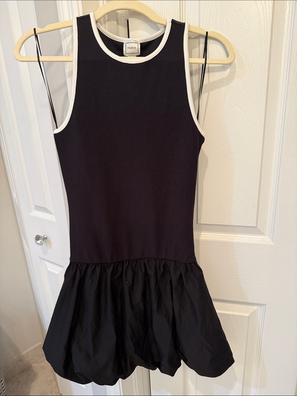 Maeve Twofer Piped Mini Dress